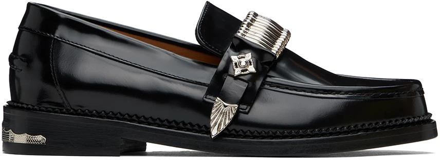 Toga Virilis Black Polished Loafers IT-46-IT-46 - Business Casual 