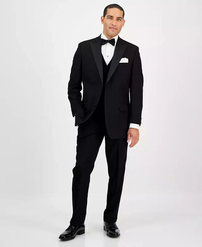 Alfani Men
s Classic-Fit Stretch Black Tuxedo Vest, Created for Macy
s 4