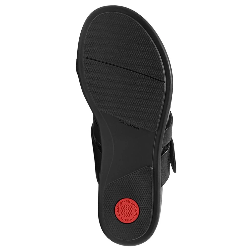 FitFlop Women's Gracie Buckle Leather Strappy Toe-Post Sandals 5