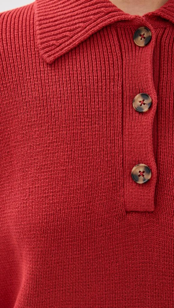 Reformation Brooklyn Cotton Polo Sweater 5