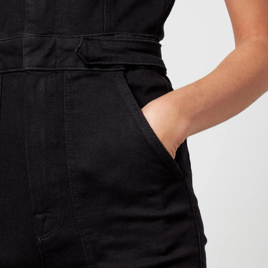 Good American Good American The Fit For Success Stretch-Denim Jumpsuit 3