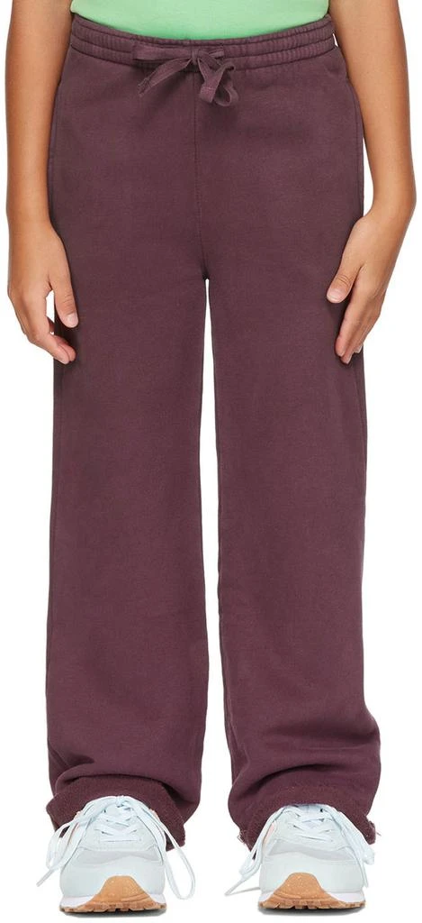 Longlivethequeen Kids Purple Straight Lounge Pants
