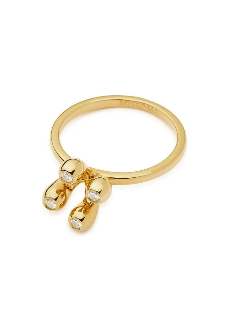 Missoma X The Flag Twins Atom 18kt gold vermeil ring 4