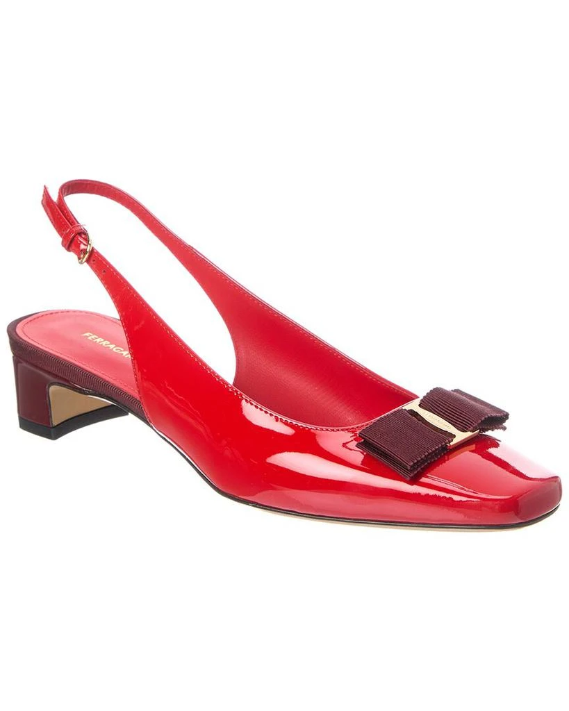 Salvatore Ferragamo Ferragamo Rivada Patent Slingback Pump 1