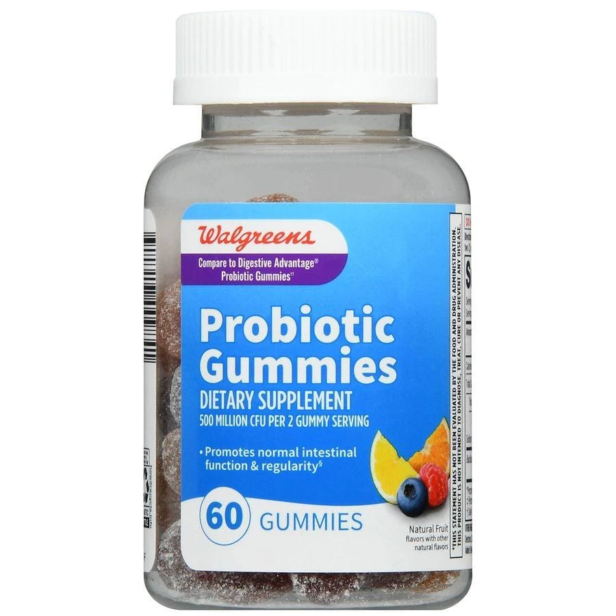 Walgreens Probiotic 500 Million CFU Gummies Natural Fruit 2