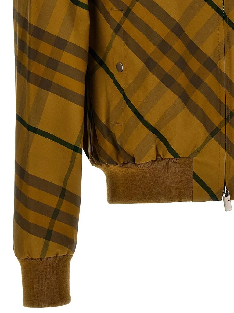 Burberry Burberry Check Printed Zipped Bomber Jacket 4