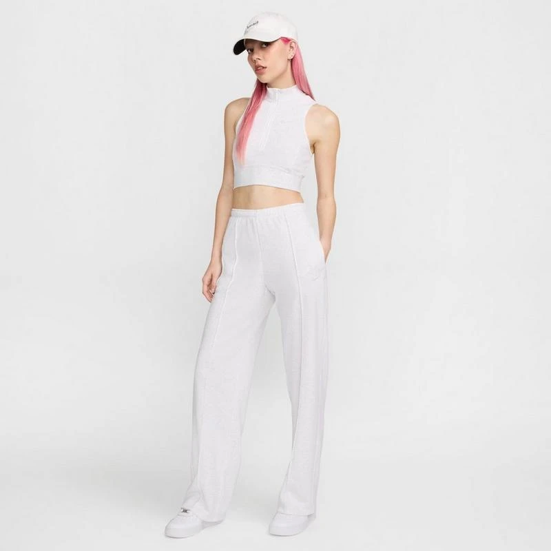 NIKE Women's Nike Sportswear Chill Mid-Rise French Terry Open-Hem Sweatpants 2