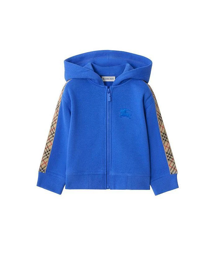 Burberry Girls
 Check Trim Cotton Zip Hoodie - Baby, Little Kid