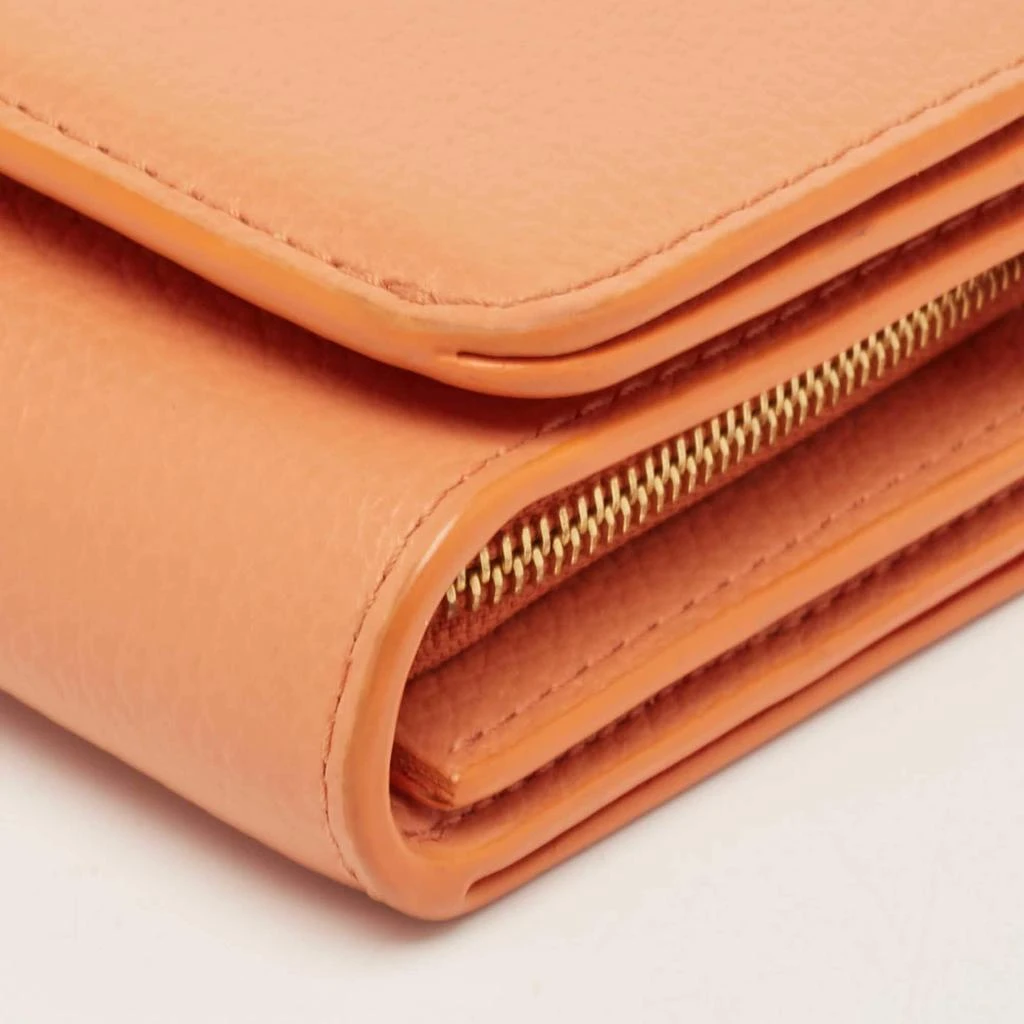 Mulberry Mulberry Orange Leather Flap Continental Wallet 14