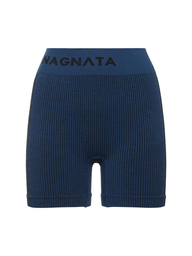 NAGNATA Ballet Wool Blend Mini Shorts 1