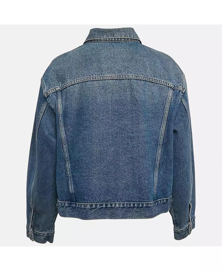 Pre-Owned Balenciaga Women
s Blue Denim Dart Detail Button Front Jacket 3