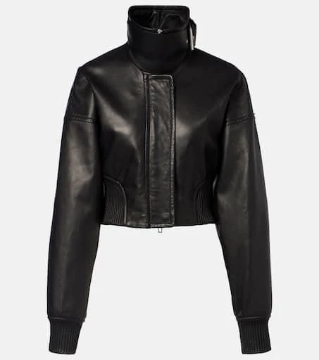 Max Mara Ossido leather blouson jacket 1