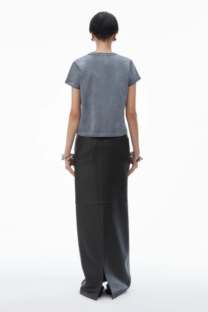 Alexander Wang puff logo shrunken tee in cotton jersey 4