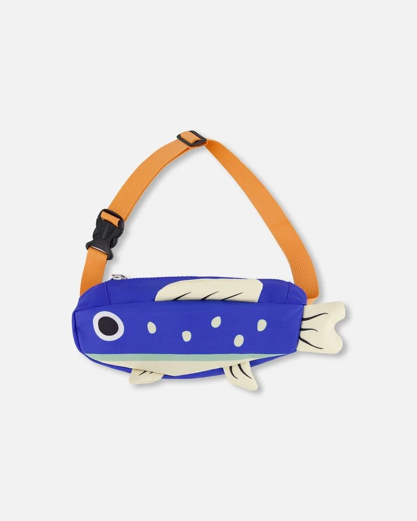 Deux par Deux Fish Fanny Pack Royal Blue