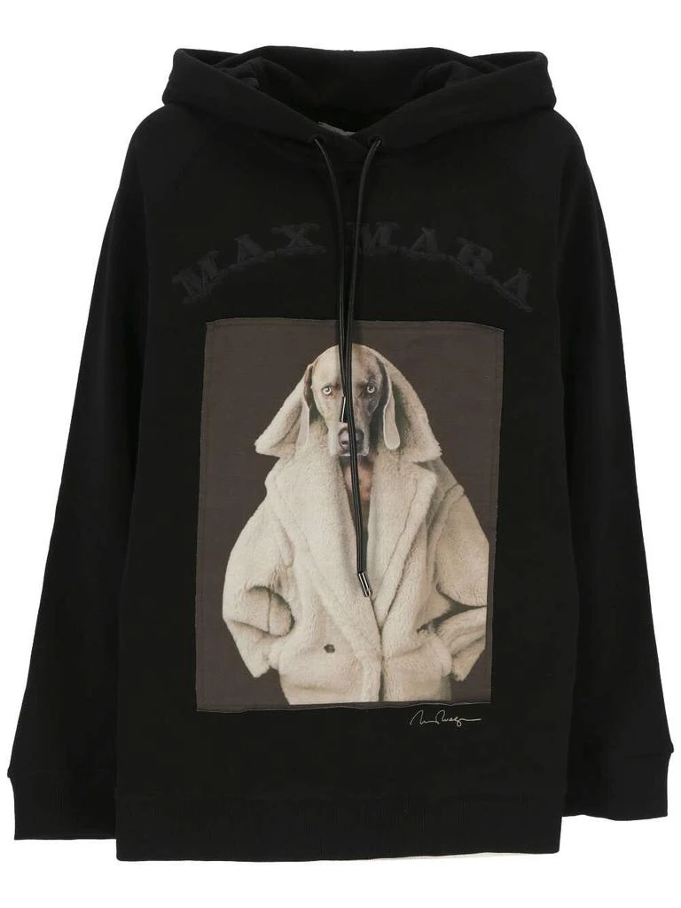 Max Mara Max Mara Logo Detailed Drawstring Hoodie 1