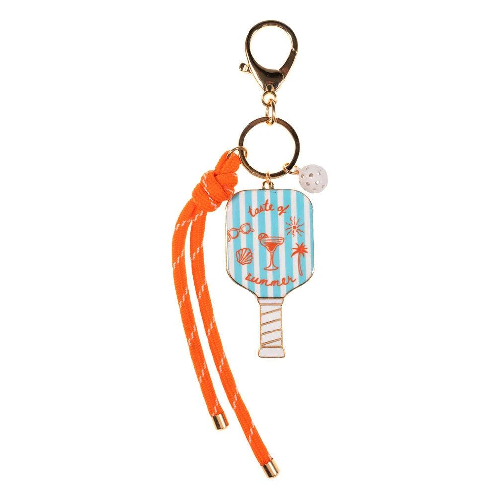 FASHNZFAB Taste of Sunset Pickleball Paddle Knot Strap Keychain Bag Charm 3
