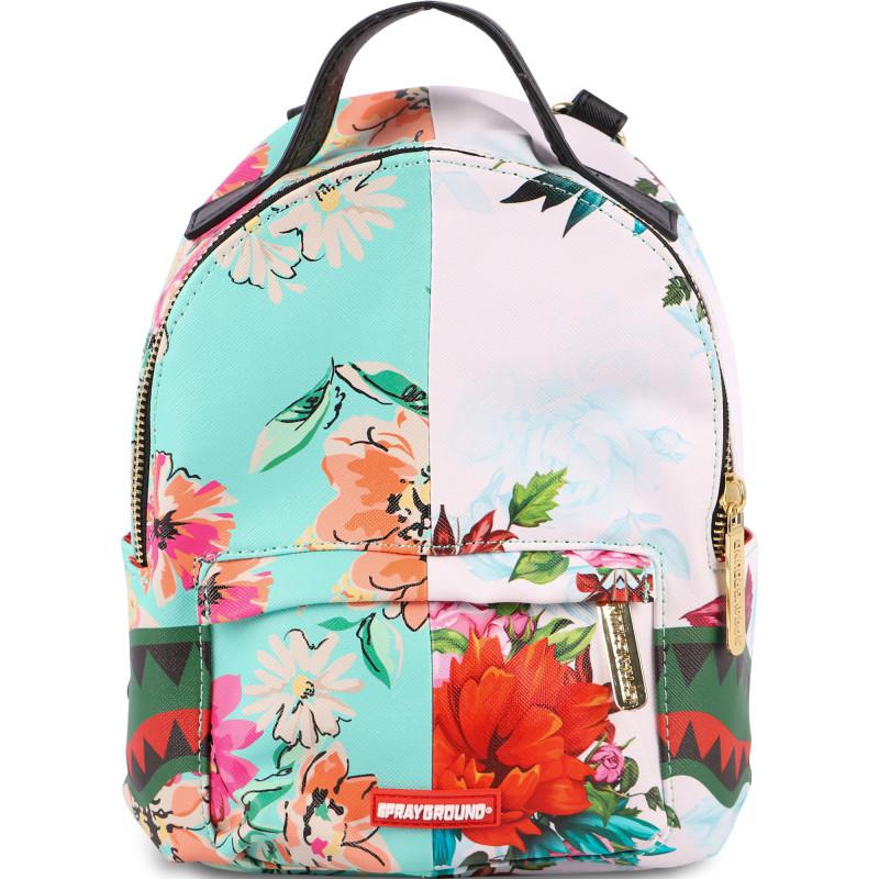Sprayground The sanctuary quattro backpack in white and turquoise