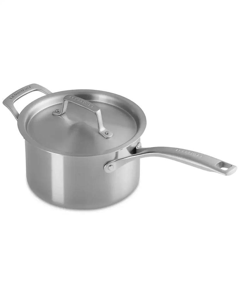 Le Creuset Essential Stainless Steel Round Saucepan with Lid, 3 Qt. 3