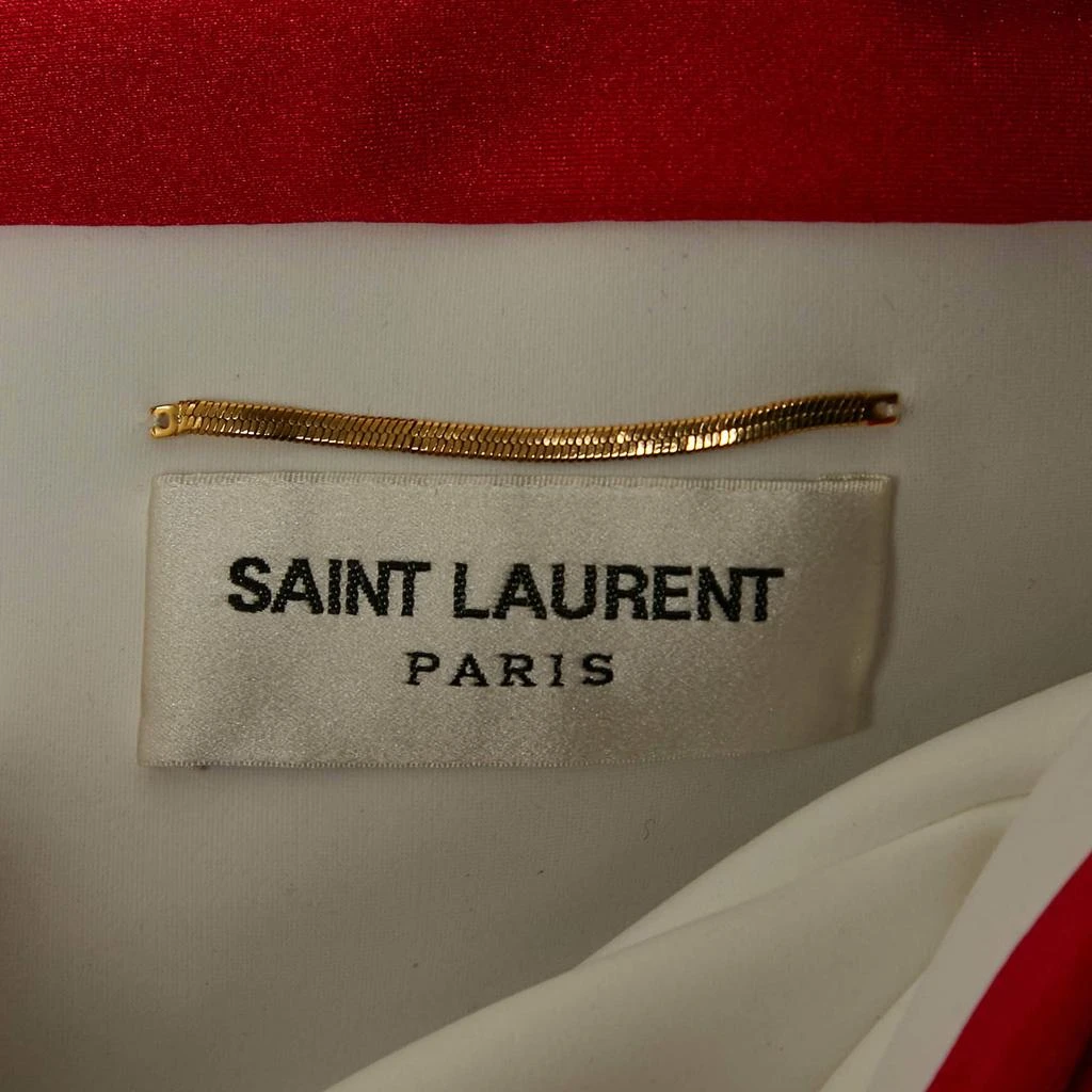 Yves Saint Laurent Saint Laurent Black/Red Jersey Cut-Out Strapless Jumpsuit One Size 4