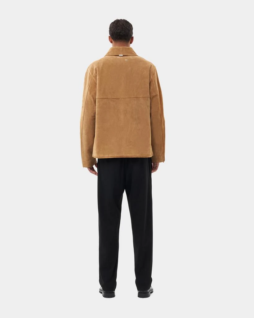 Entry Luxury Leather Jacket Suede Camel 7