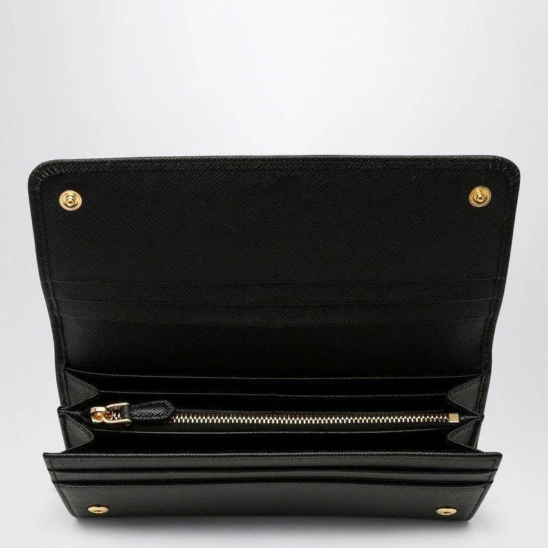 Prada  BLACK/GOLD SAFFIANO WALLET 2