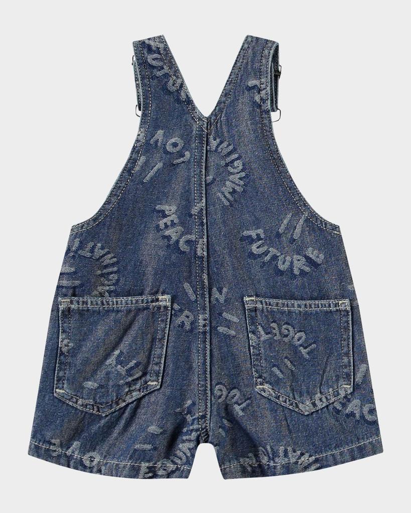 MOLO Boy's Spot Denim Overalls, Size 9M-3