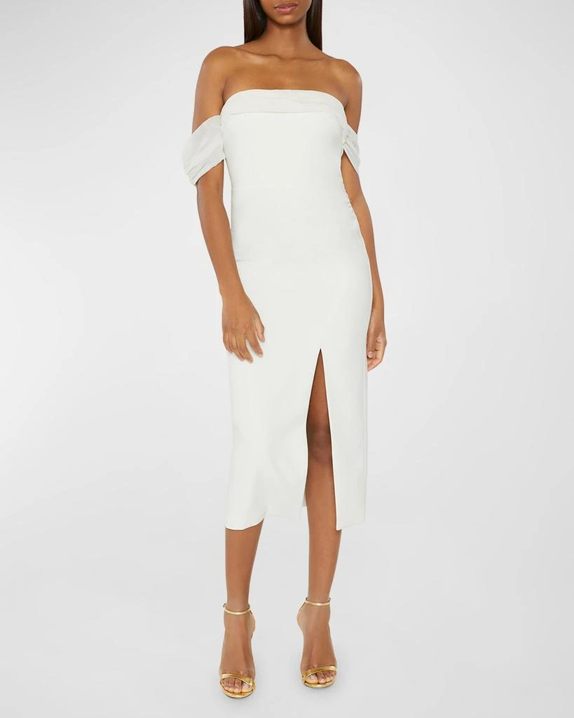 Likely Paz Off-Shoulder Midi Slit Dress 1