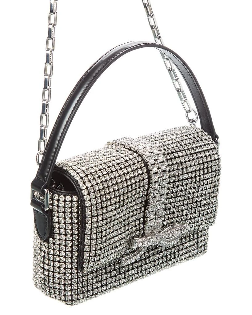Self Portrait Rhinestone Chainmail Leather Micro Bag 3