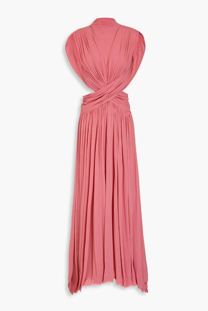 PHILOSOPHY di LORENZO SERAFINI Open-back twisted mesh maxi dress 1