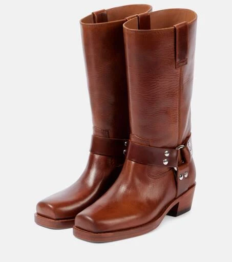 Paris Texas Roxy 45 leather biker boots 5