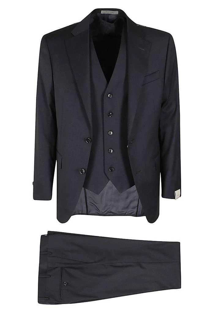 Corneliani Slim Fit Virgin Wool Three-Piece Suit