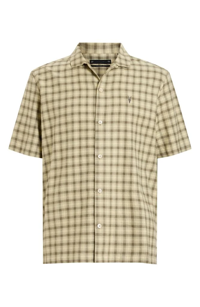 ALL SAINTS Zeke Plaid Cotton Button-Up Shirt 3
