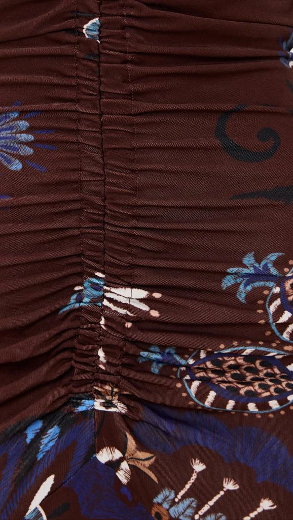 Farm Rio Delicate Garden Brown Long Sleeve Maxi Dress 6