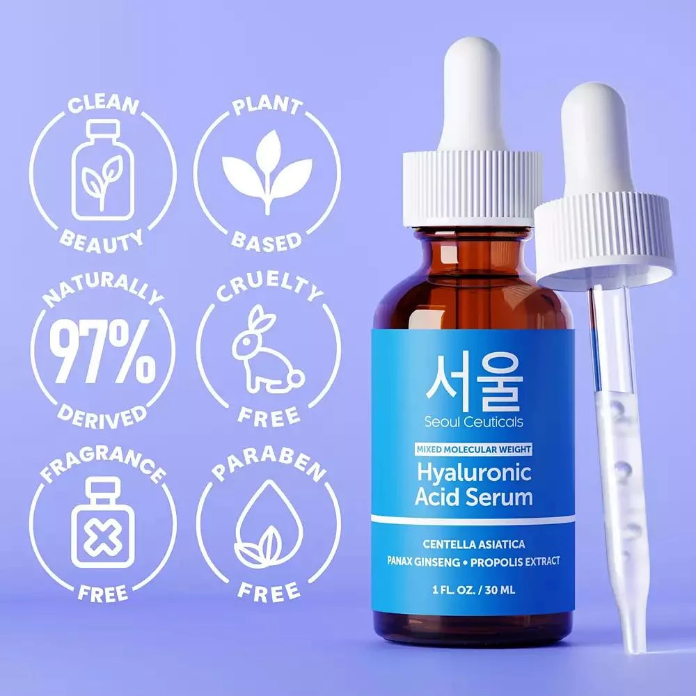 Seoul Ceuticals Korean Skincare Hyaluronic Acid Serum K Beauty Skincare 8