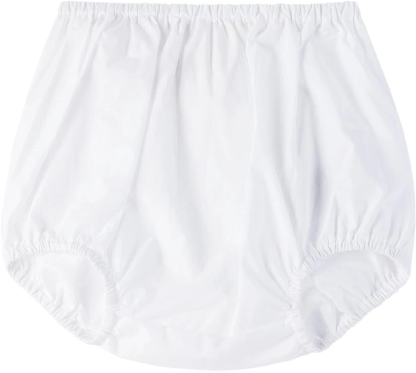 Bonpoint Baby White Amantine Dress & Bloomers Set 3