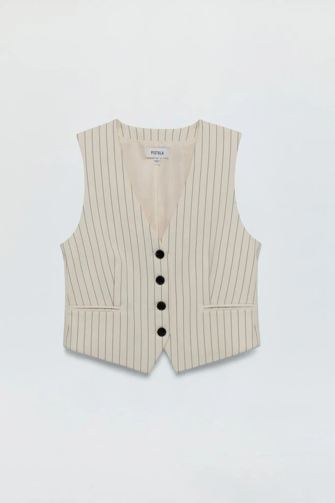 Pistola Denim Vero Vest - Le Blanc Pinstripe 6