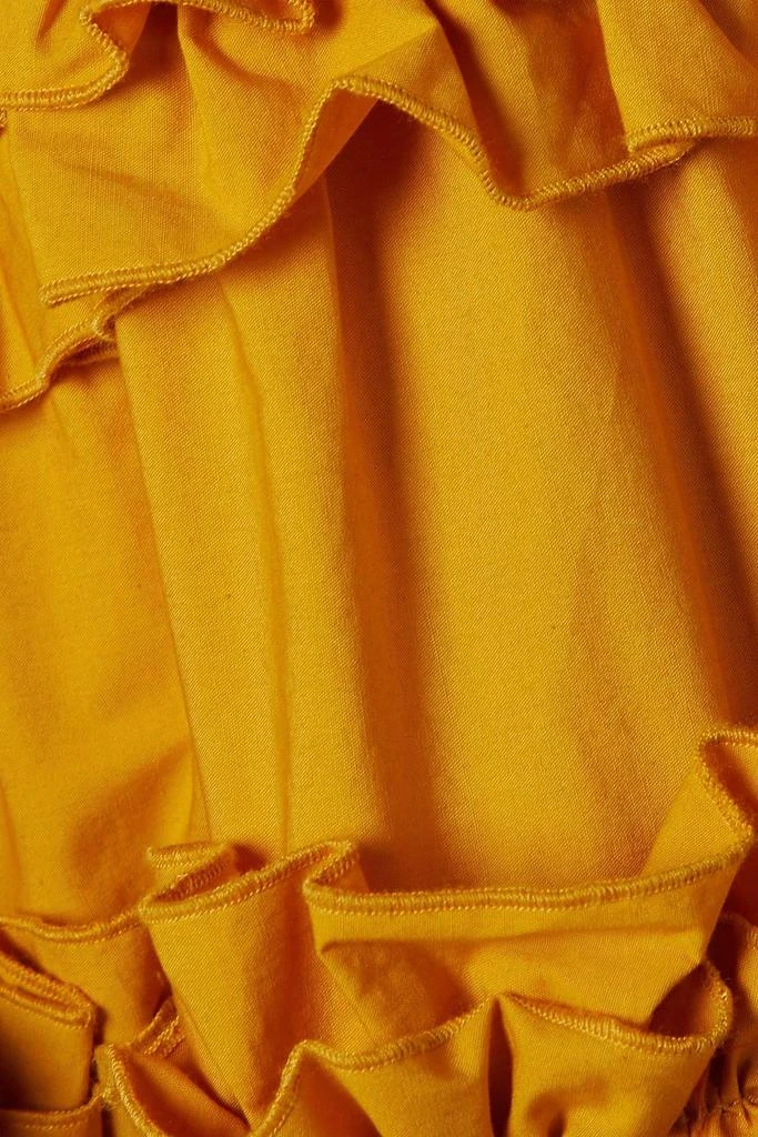 Jason Wu Cropped ruffled cotton-poplin top 4