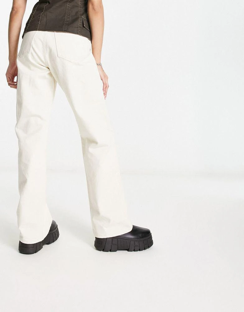 Dr Denim Dr Denim Echo straight leg jeans in beige 3