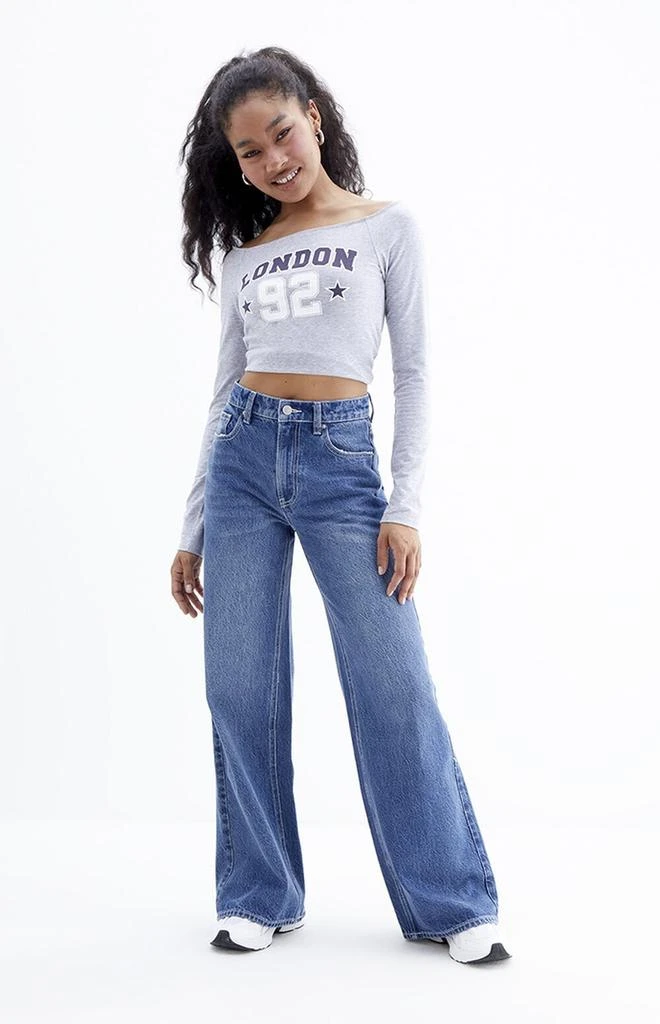 PacSun Nora Dark Indigo Wide Leg Jeans 2
