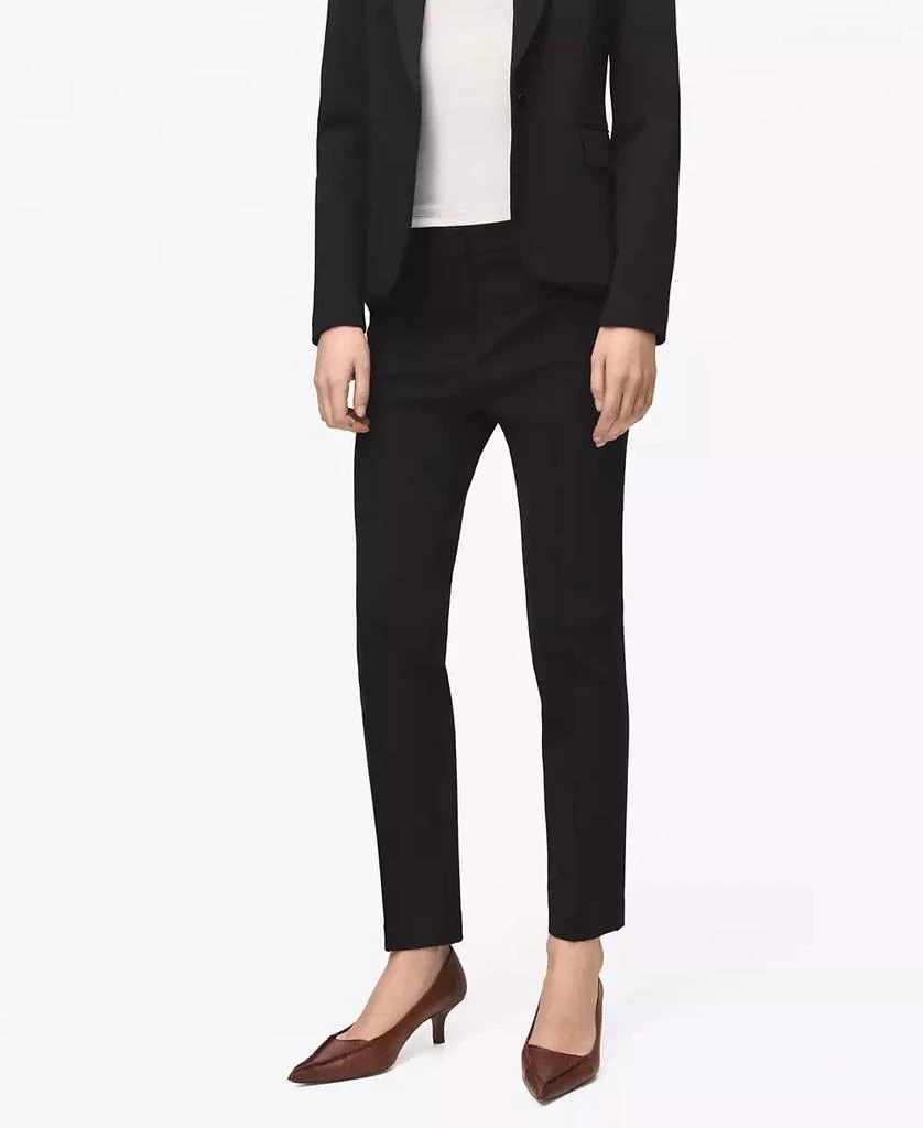 Mango Women
s Mid-Rise Suit Pants