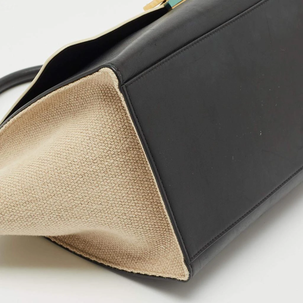 Celine Celine Tri Color Leather and Canvas Medium Trapeze Bag 13