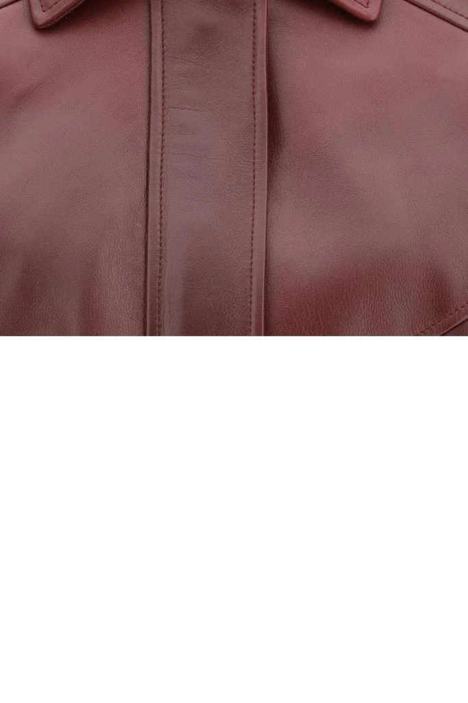 Versace Versace Elastic Hem Leather Jacket 3