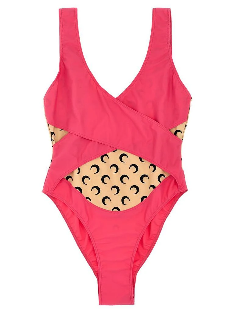 MARINE SERRE Marine Serre 'All Over Moon' One-Piece Swimsuit 1