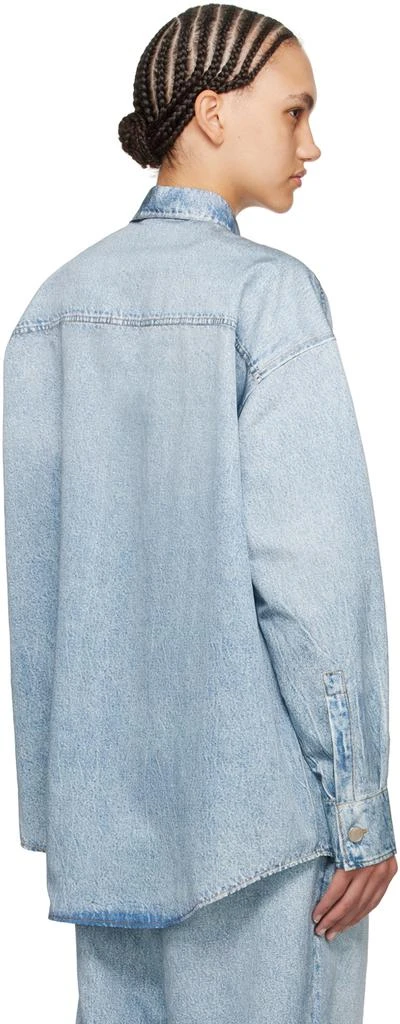 Alexander Wang Blue Printed Denim Shirt 3