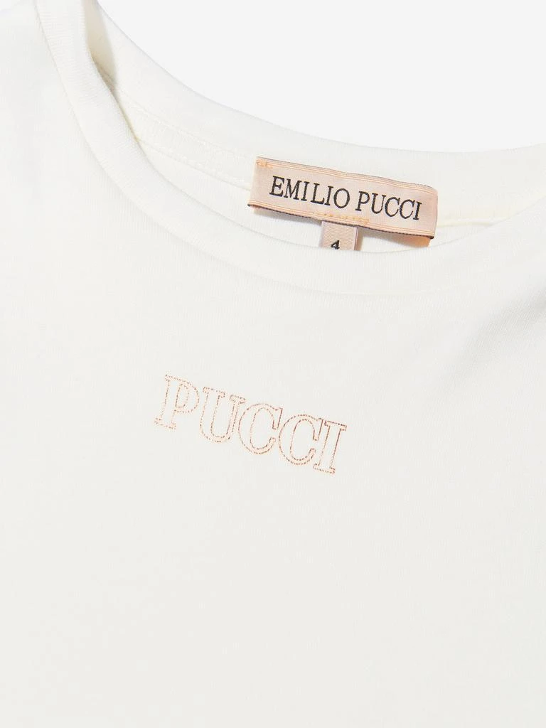 EMILIO PUCCI PUCCI Girls Printed Sleeve Logo Dress 3