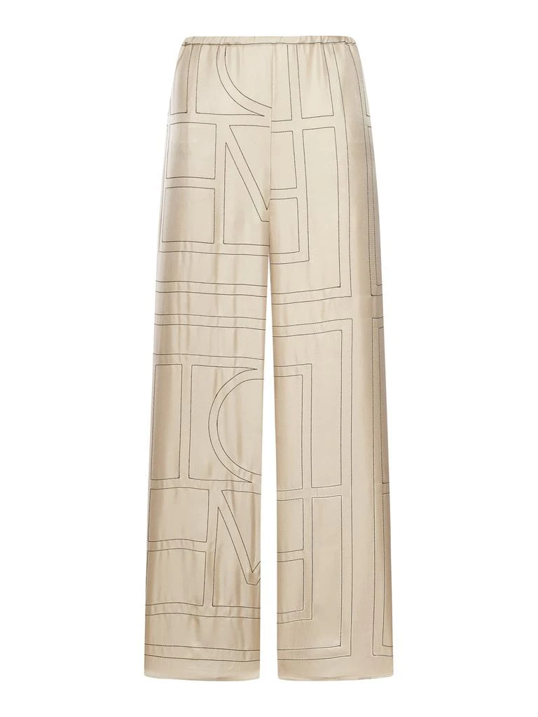 Totême Monogram silk PANTS 1