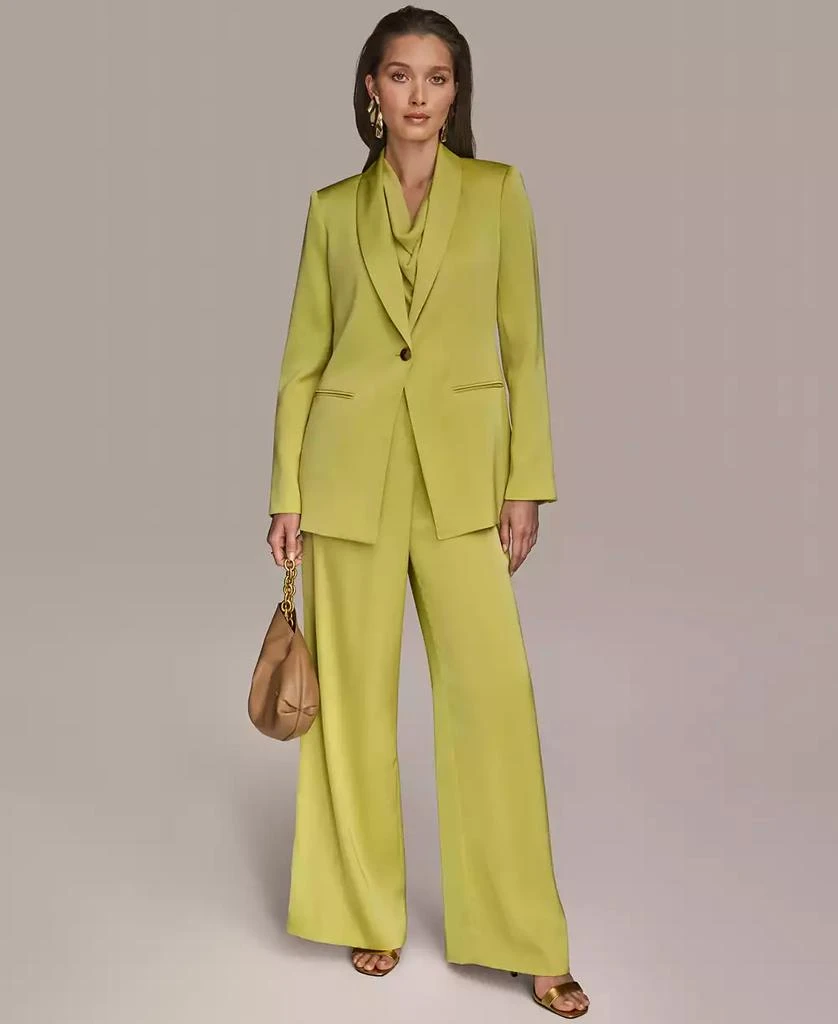 Donna Karan Women's Satin One-Button Jacket, Regular & Petite 6