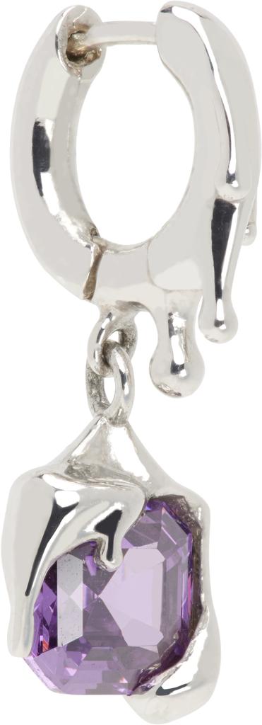 Alan Crocetti Silver Nano Melt Single Earring