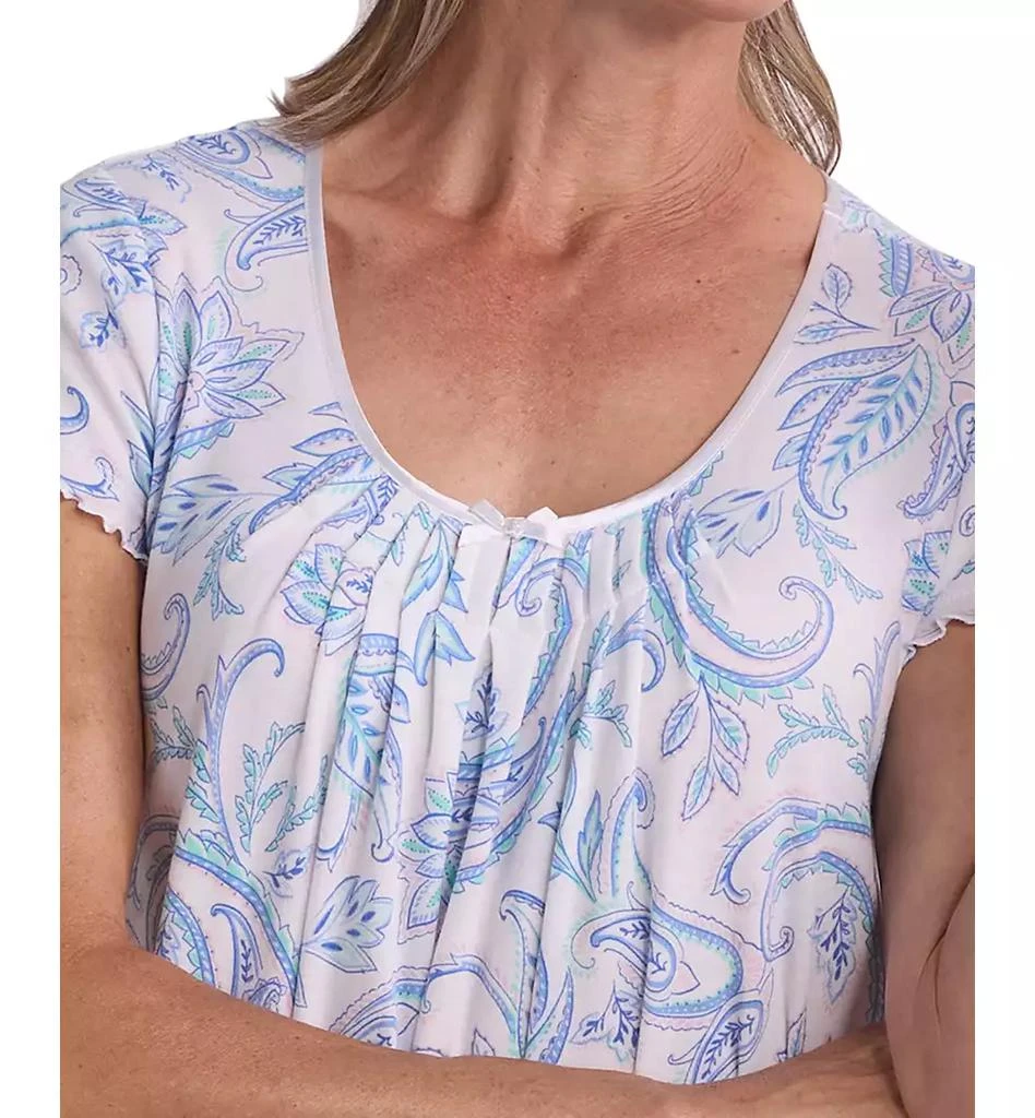 Miss Elaine Women
s Interlock Knit Printed Sleepwear Nightgown 2