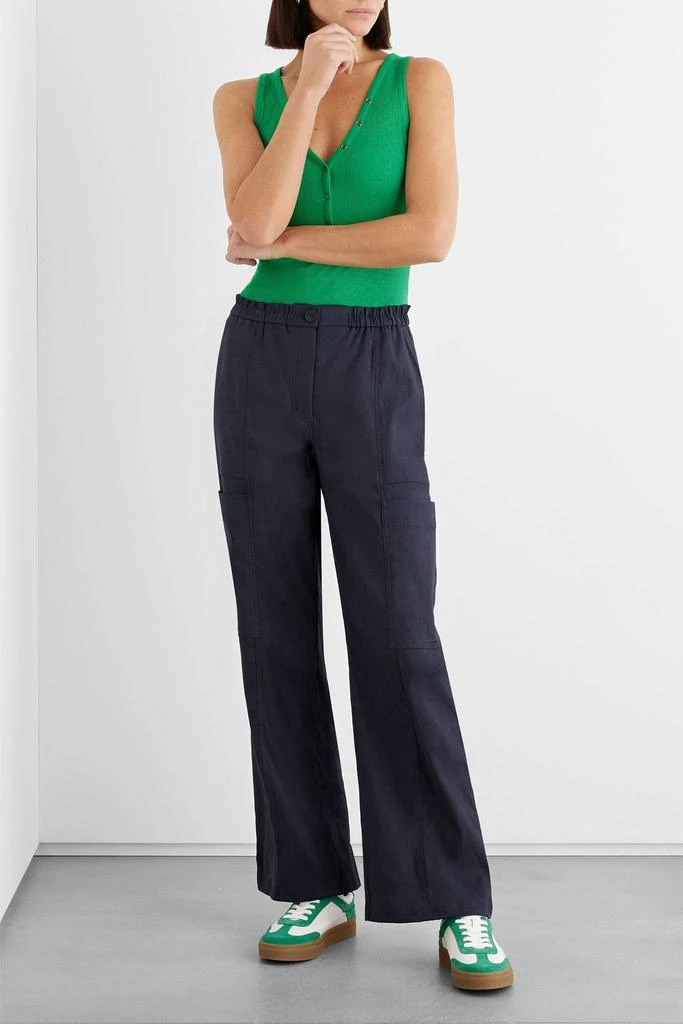 IRIS & INK Leila linen-blend twill cargo pants 2